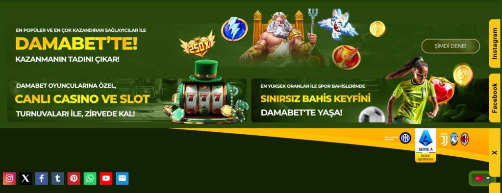 damabet sosyal medya hesapları